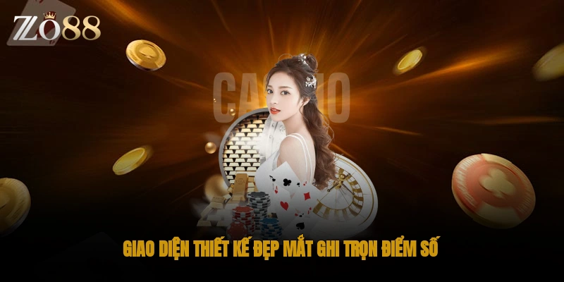 Giao diện thiết kế đẹp mắt, ghi trọn điểm số