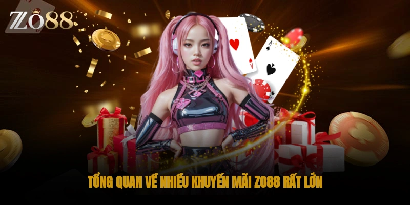 Tổng quan về nhiều khuyến mãi ZO88 rất lớn